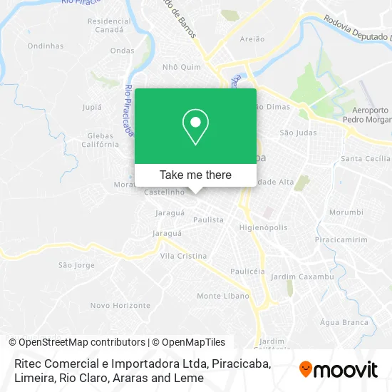 Ritec Comercial e Importadora Ltda map