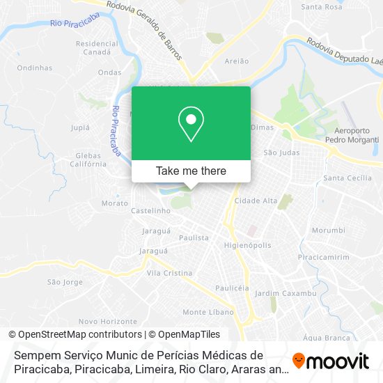 Sempem Serviço Munic de Perícias Médicas de Piracicaba map