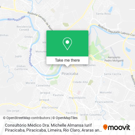 Consultório Médico Dra. Michelle Almansa Iurif Piracicaba map
