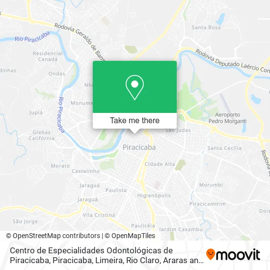 Centro de Especialidades Odontológicas de Piracicaba map