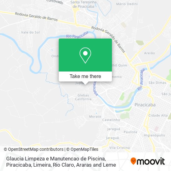Glaucia Limpeza e Manutencao de Piscina map