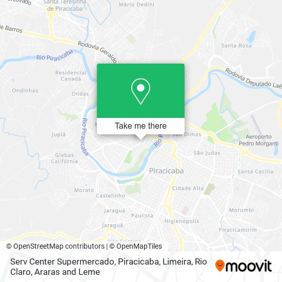 Serv Center Supermercado map