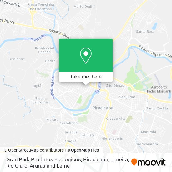 Gran Park Produtos Ecologicos map