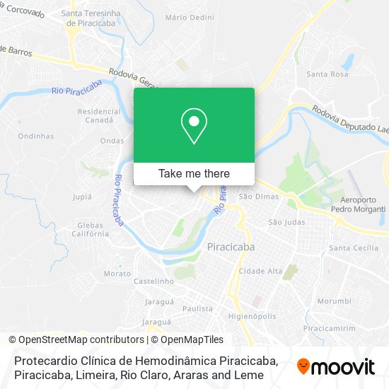 Protecardio Clínica de Hemodinâmica Piracicaba map