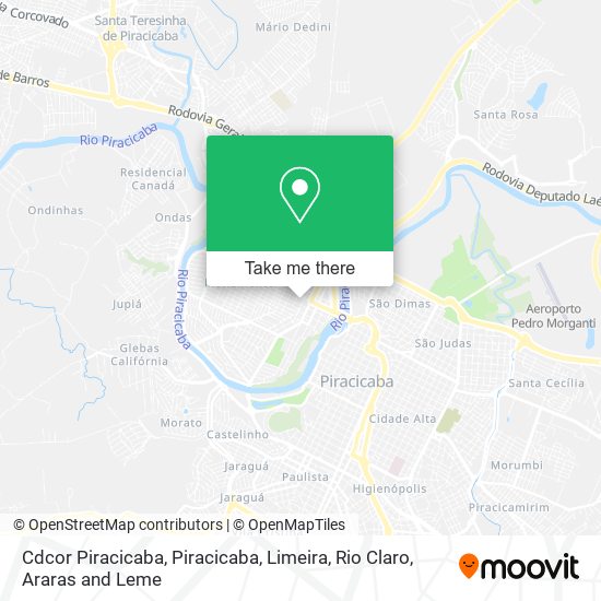 Cdcor Piracicaba map