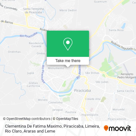 Clementina De Fatima Maximo map