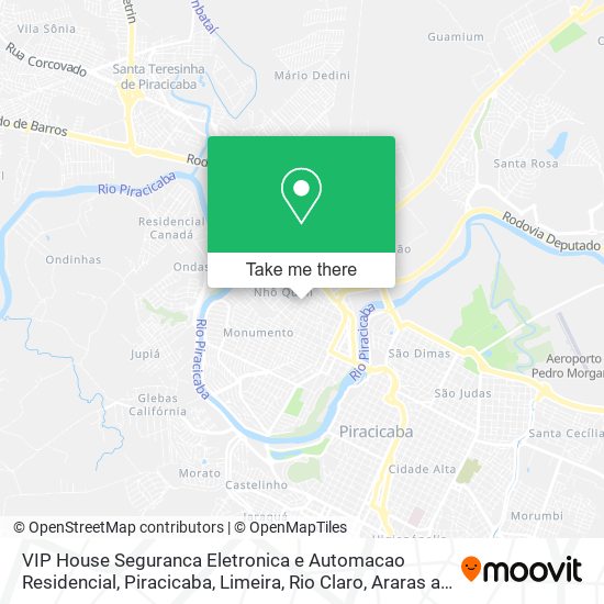 VIP House Seguranca Eletronica e Automacao Residencial map