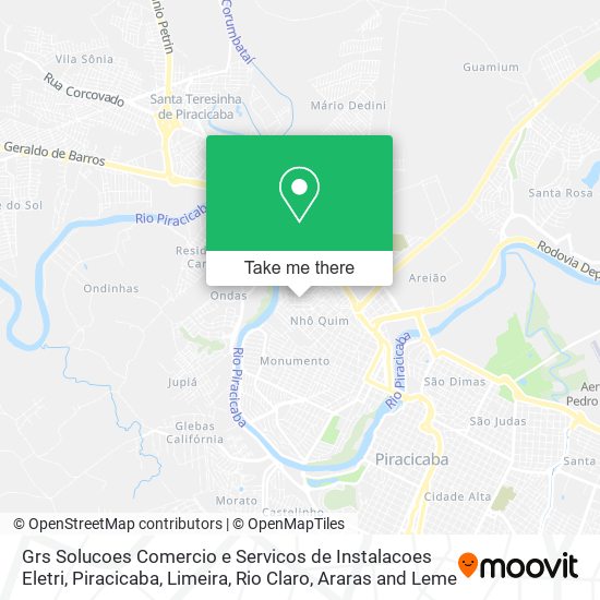 Mapa Grs Solucoes Comercio e Servicos de Instalacoes Eletri