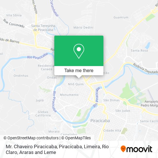Mr. Chaveiro Piracicaba map