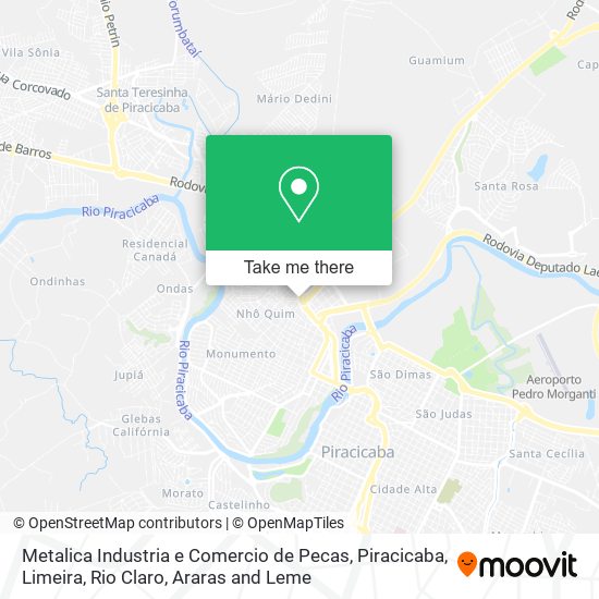 Metalica Industria e Comercio de Pecas map