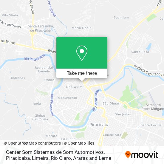 Center Som Sistemas de Som Automotivos map