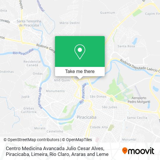 Centro Medicina Avancada Julio Cesar Alves map