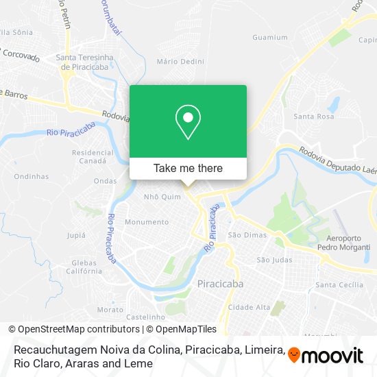 Mapa Recauchutagem Noiva da Colina