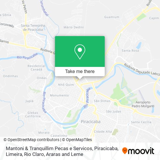 Mapa Mantoni & Tranquillim Pecas e Servicos