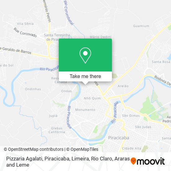 Pizzaria Agalati map