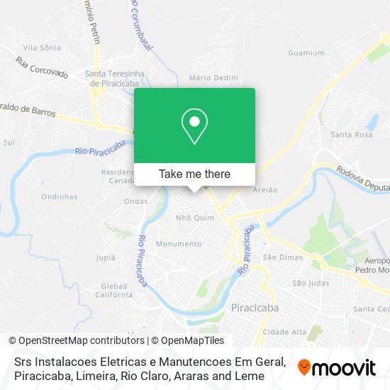 Mapa Srs Instalacoes Eletricas e Manutencoes Em Geral