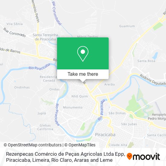Rezenpecas Comércio de Peças Agricolas Ltda Epp map