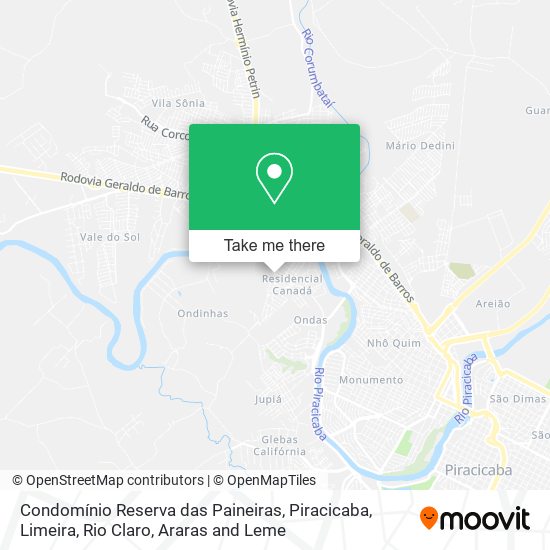 Condomínio Reserva das Paineiras map