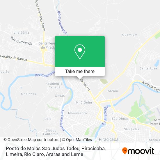 Posto de Molas Sao Judas Tadeu map