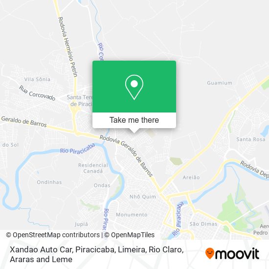 Mapa Xandao Auto Car