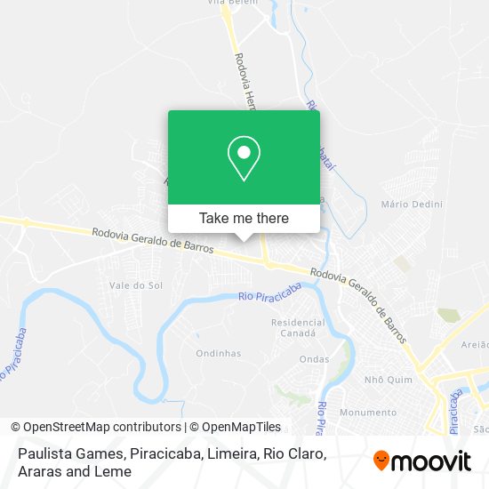 Paulista Games map