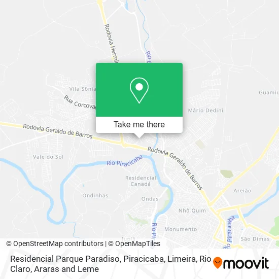 Residencial Parque Paradiso map