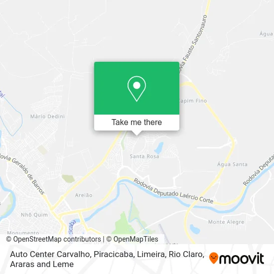 Auto Center Carvalho map