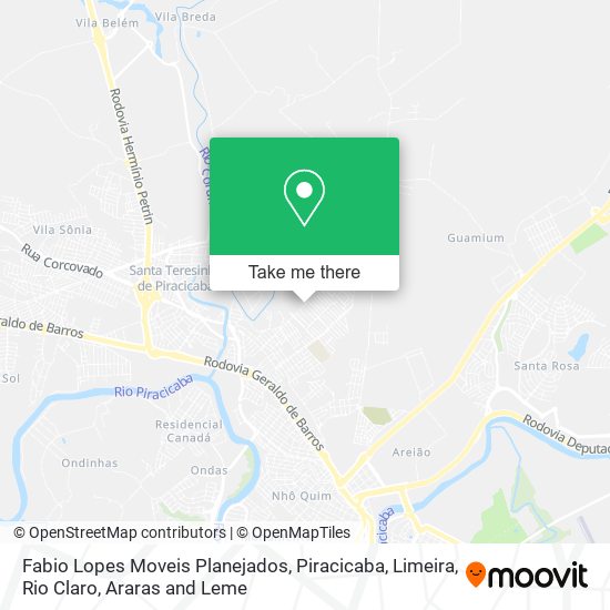 Mapa Fabio Lopes Moveis Planejados