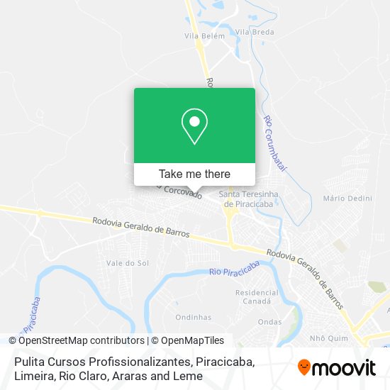 Mapa Pulita Cursos Profissionalizantes