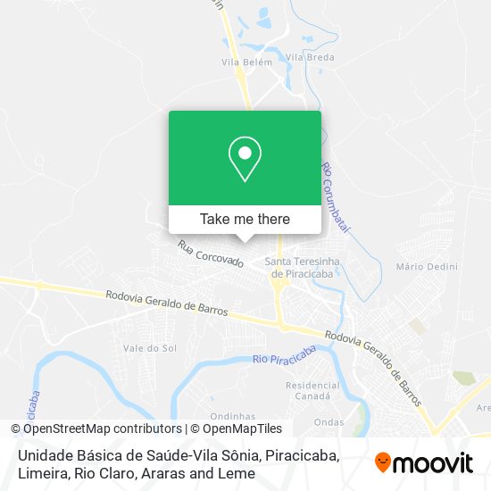 Mapa Unidade Básica de Saúde-Vila Sônia