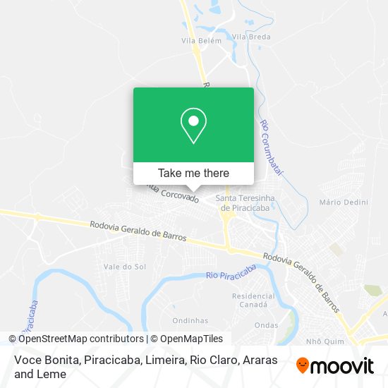 Voce Bonita map