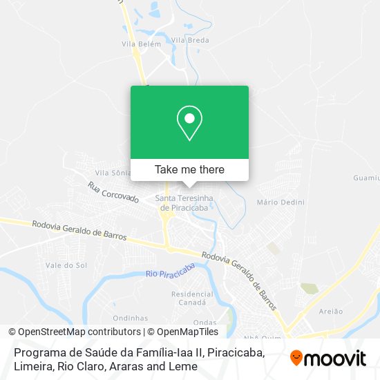 Programa de Saúde da Família-Iaa II map