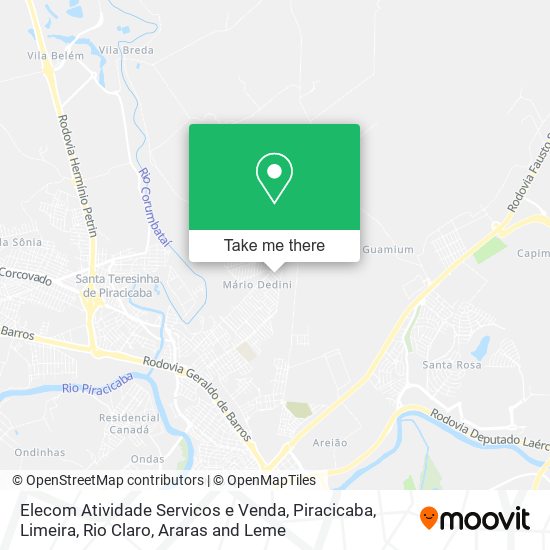 Elecom Atividade Servicos e Venda map