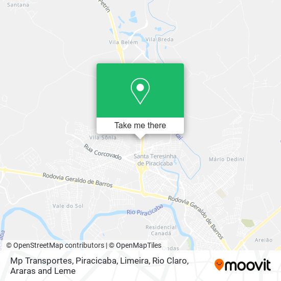 Mp Transportes map