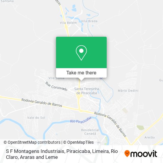 S F Montagens Industriais map