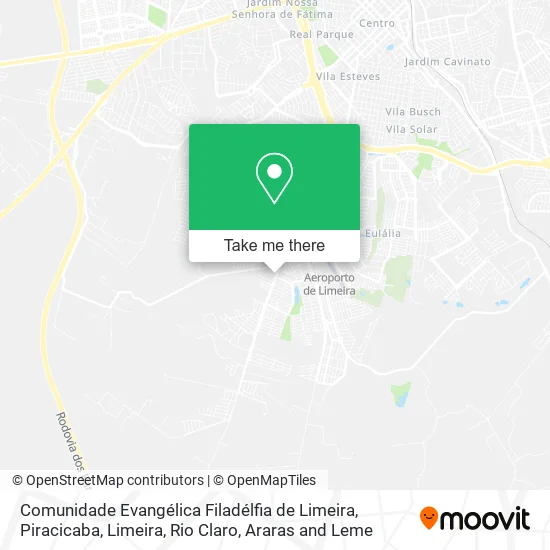 Comunidade Evangélica Filadélfia de Limeira map