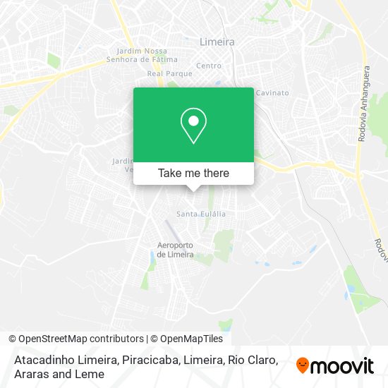 Mapa Atacadinho Limeira