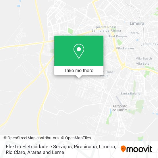 Mapa Elektro Eletricidade e Serviços