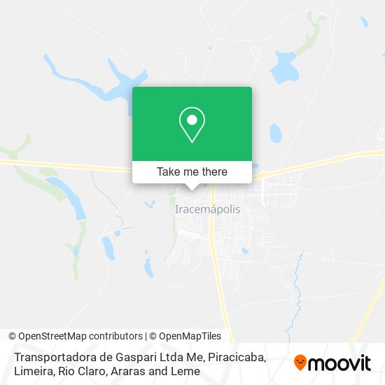Transportadora de Gaspari Ltda Me map