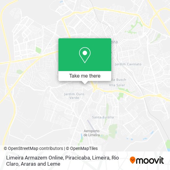 Mapa Limeira Armazem Online