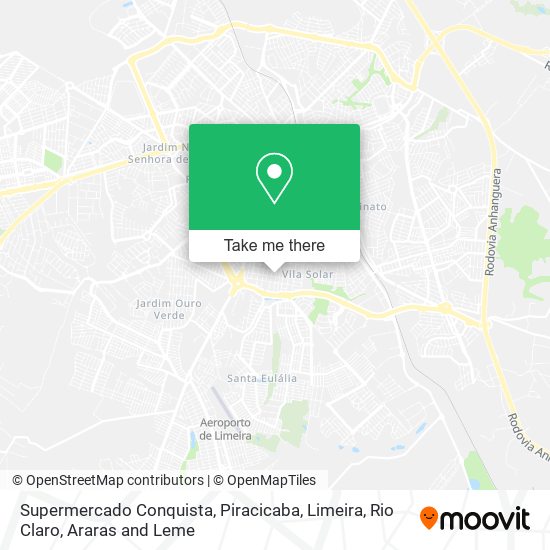 Supermercado Conquista map