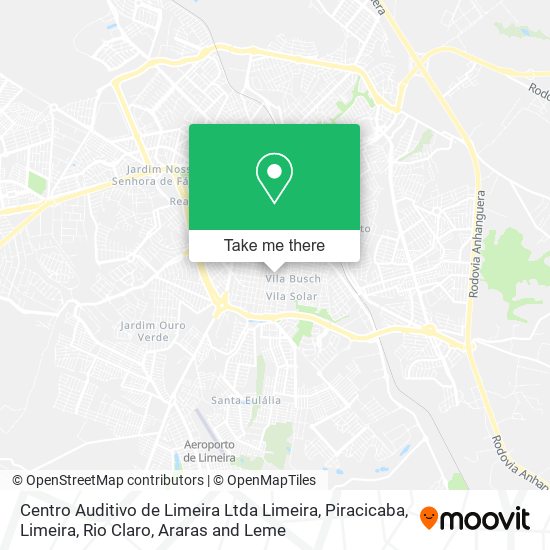 Mapa Centro Auditivo de Limeira Ltda Limeira