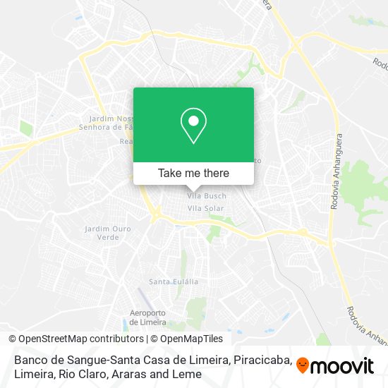 Banco de Sangue-Santa Casa de Limeira map