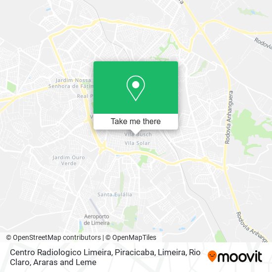 Mapa Centro Radiologico Limeira