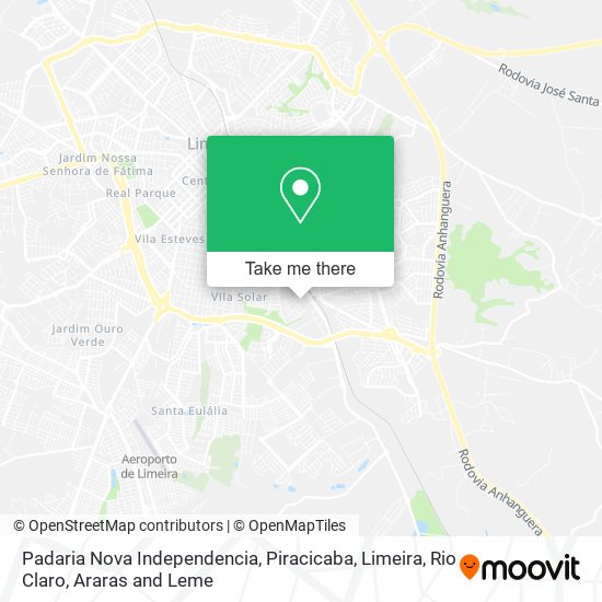 Padaria Nova Independencia map