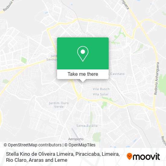 Mapa Stella Kino de Oliveira Limeira
