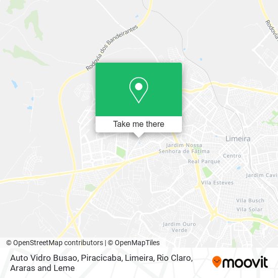 Mapa Auto Vidro Busao