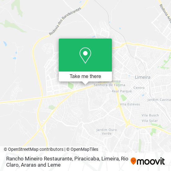 Mapa Rancho Mineiro Restaurante