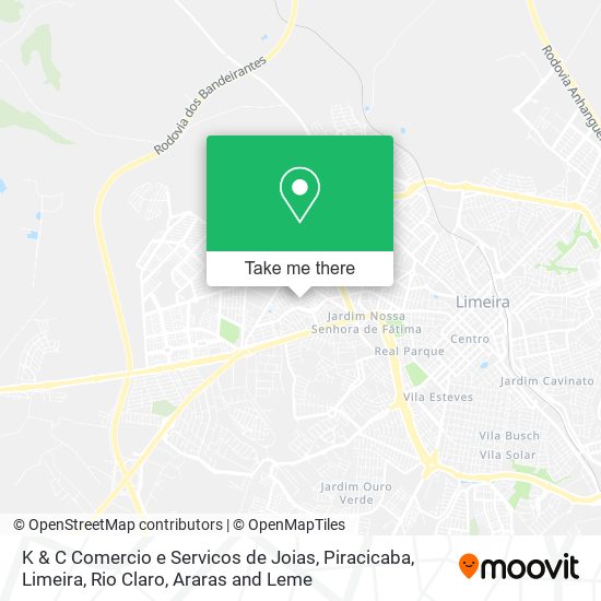 K & C Comercio e Servicos de Joias map