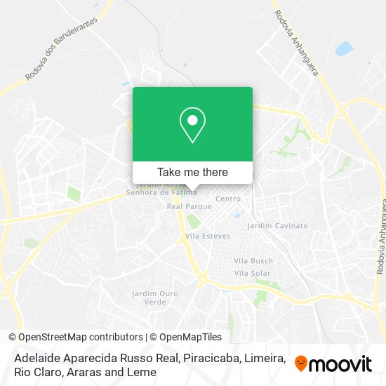 Adelaide Aparecida Russo Real map